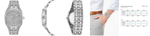 Bulova Men's Stainless Steel & Crystal-Accent Bracelet Watch 40mm